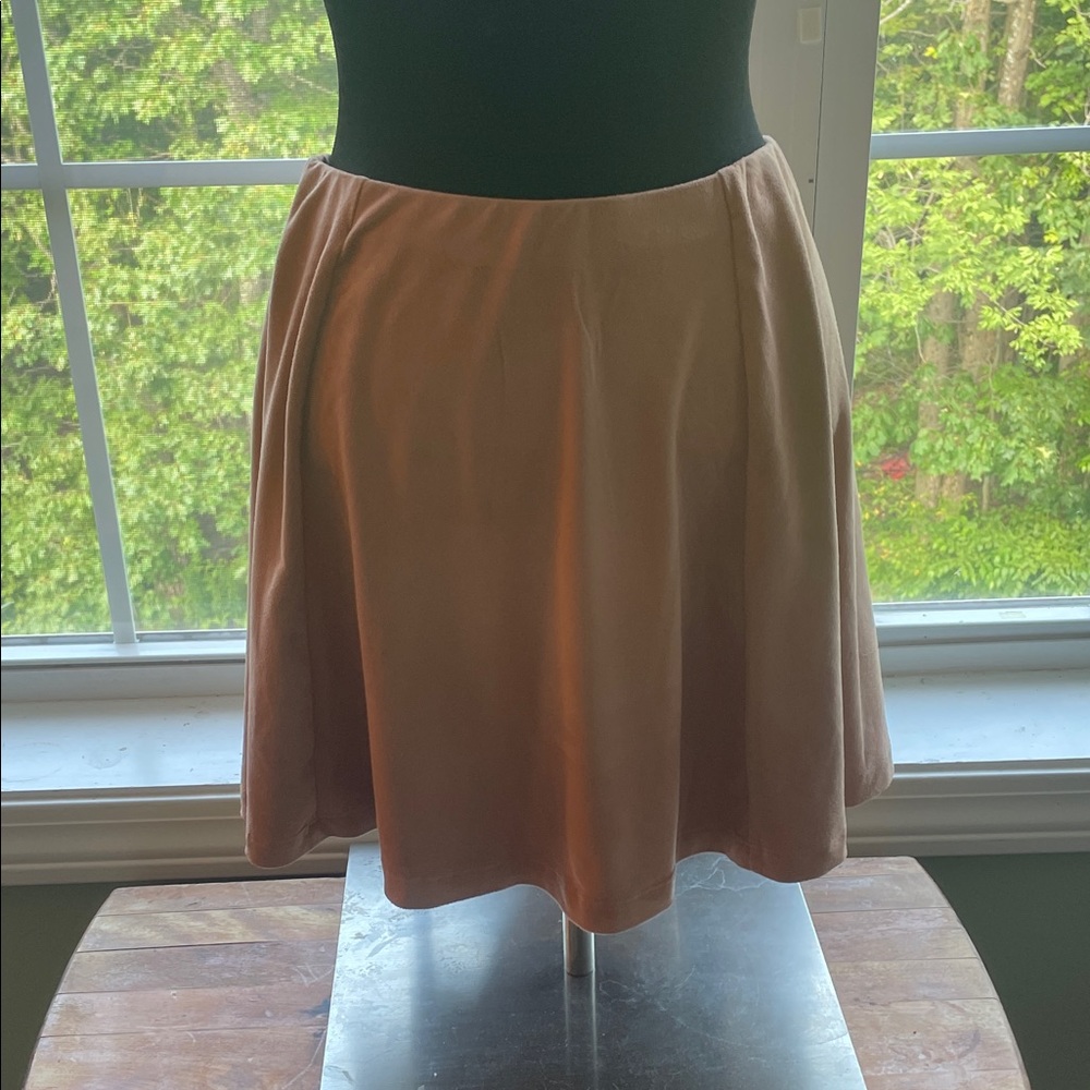 Forever 21 Faux suede Tan Mini Skirt